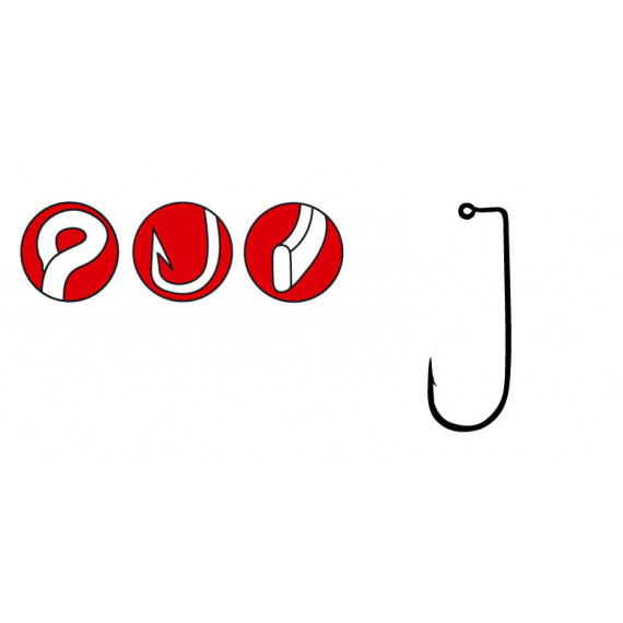 Hamecon Jig 22 Nickel Gamakatsu met 10 1