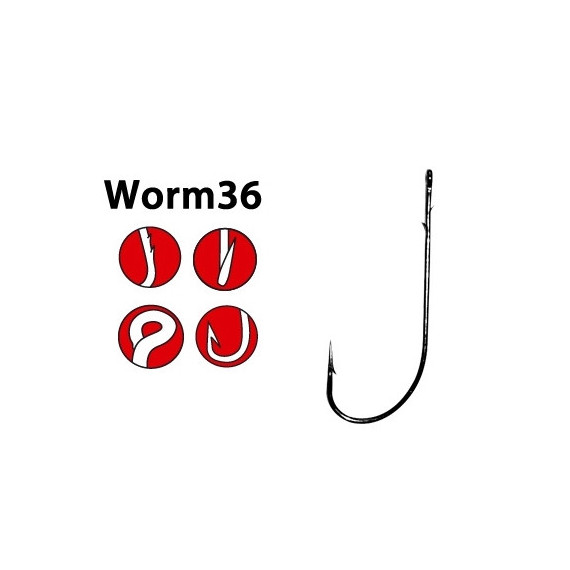 Gamakatsu haak Worm zee 36 1