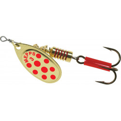 Spoon Aglia gold and red dots mepps