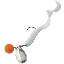 Spoon Aglia Spinflex Orange Twist white mepps
