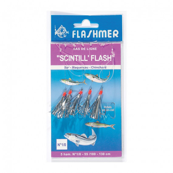 Scintillflash 5 hameÇons Silber Flashmer 1