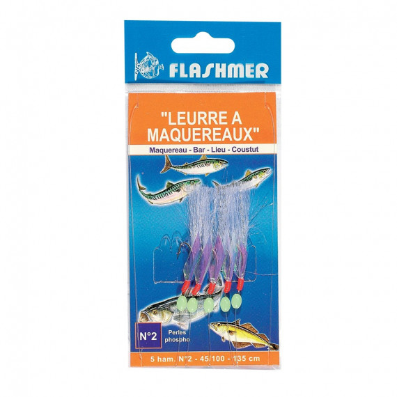 Mackerel lure with beads 5 hooks Flashmer 2