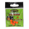 Orange strippa bead 8mm x5 Fun fishing min 3