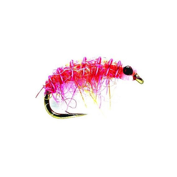 Fliege Micro Shrimp Pink s16 Fulling Mill 1