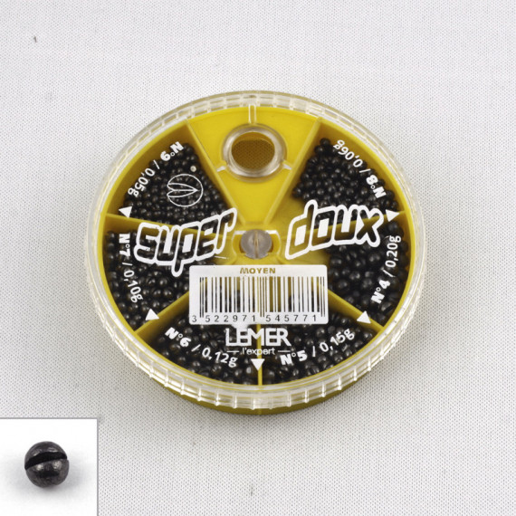 Caja 6 espacios Super soft medium (n°4 a 9) Lemer 1