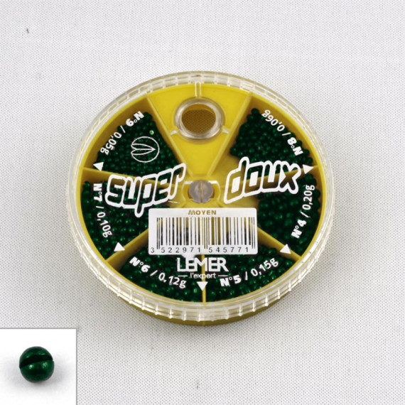 Doos 6 dozen Superzacht medium groen (nr. 4 t / m 9) Lemer 1