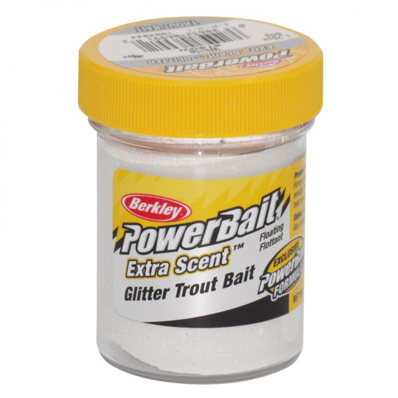 Berkley White Glitter Trout Paste 1