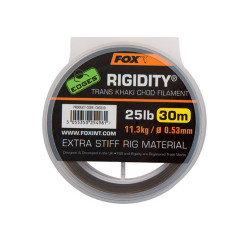Fil spécial Chod carpe Fox Rigidity Filament Khaki 25lb