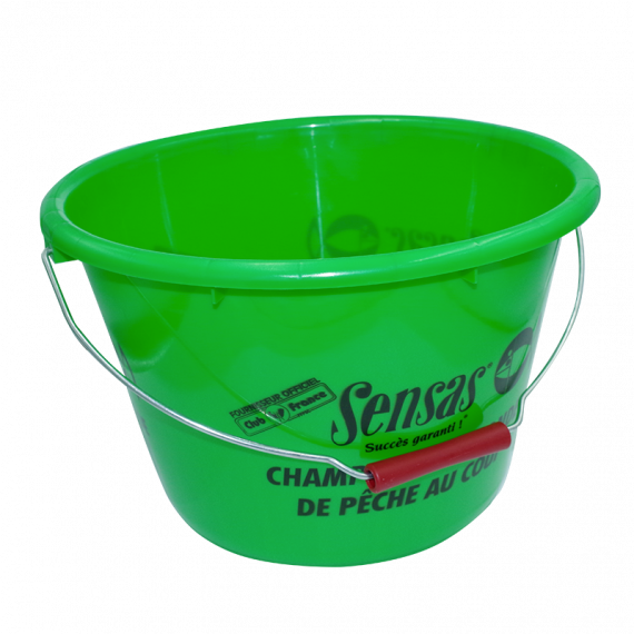Sensas 15l green bucket 1