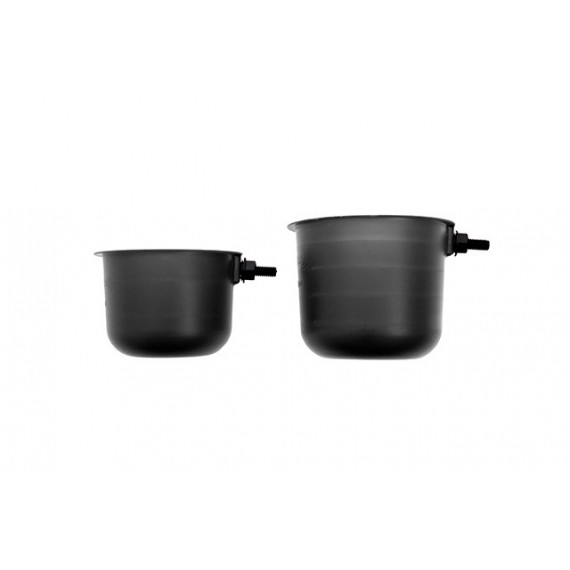 2 black cups 150 and 250ml Drennan 2