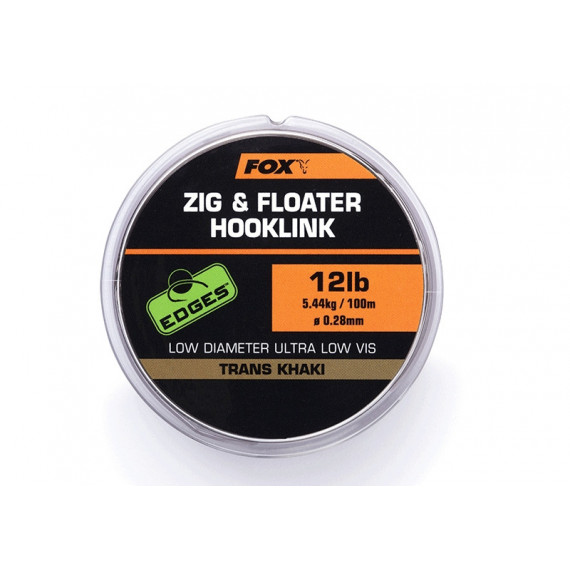 Nylon Fox Edges Zig & floater hooklink - 100m 1