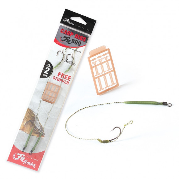 Vorfach Barbless Extra carp 25lb - 20cm 1