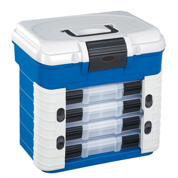 Vissen Doos Superbox 501 blauw / grijs 420 x 303 x H400mm Plasticapanaro 1
