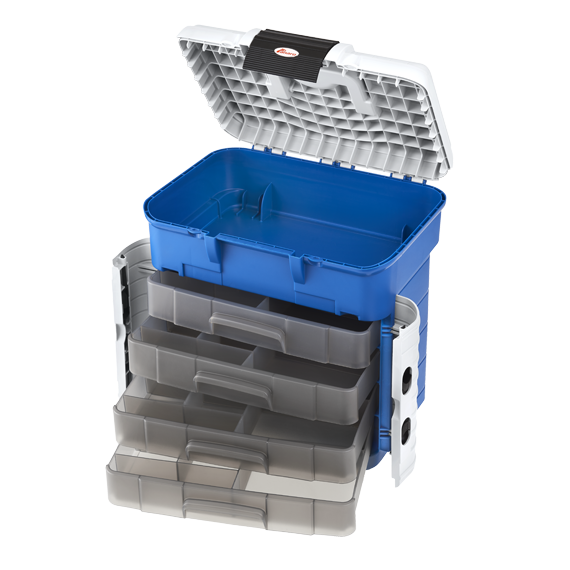 Boîte de pêche Plasticapanaro 503 bleu / gris + 4 casiers 2