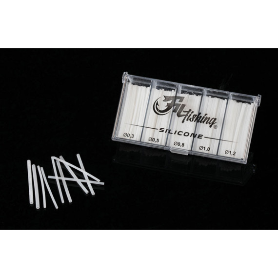 Transparentes Silikonröhrchen-Set 4cm Filfishing 1