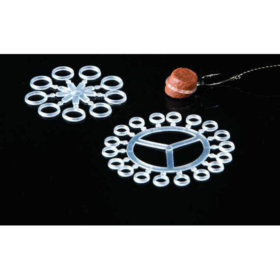 Bandas elásticas para cebo Anillas para pellets de carpa extra por 18 1