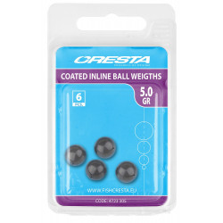 Cresta Coated Inline Ball Weights 6pcs