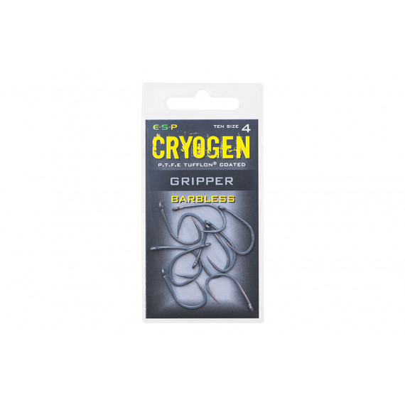 Carp hooks Cryogene Gripper Barbless ESP 1