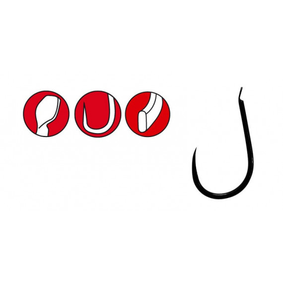 Power Carp Gamakatsu barbless paddle hooks per 15 2