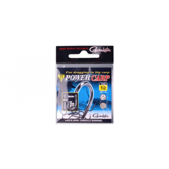 Power Carp hooks with eyelet and barb Gamakatsu 1