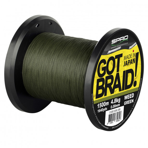 Braid Got Braid Green 0.18mm 1500m 1