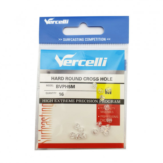 Perles Vercelli Arrondies Transparentes Double Trou M 1