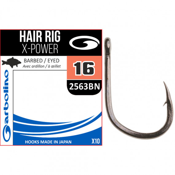 Haken T12 Garbolino Hair Rig X-Power 2563BN per 15 1