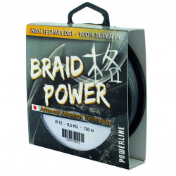 Braid Power Grey 130m Powerline