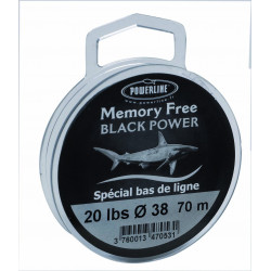Nylon Memoryfree Black 70m Powerline