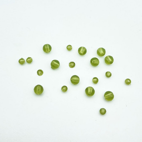 Rubber Beads Green C-Tec 1