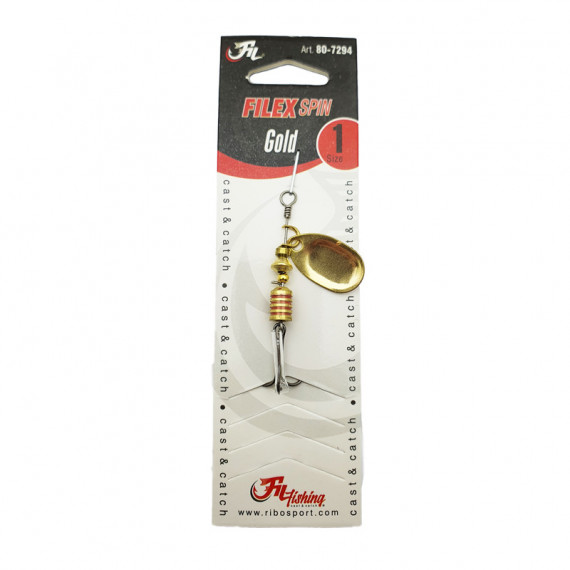 Cuiller tournante Filex Spin Gold Filfishing 1