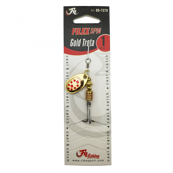 Cuiller tournante Gold Trota Filfishing 1