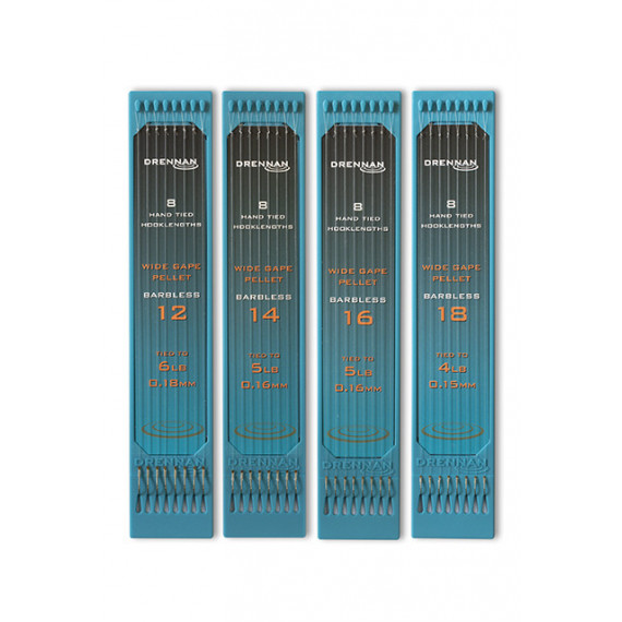 Flat 6 Wide Gape Pellet Drennan leader 1