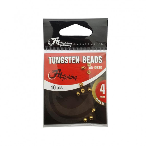 Tungsten beads Gold color per 10 Filfishing 1