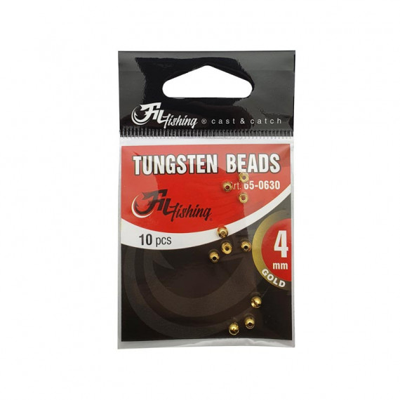 Tungsten Perlen Farbe Gold pro 10 Filfishing 1