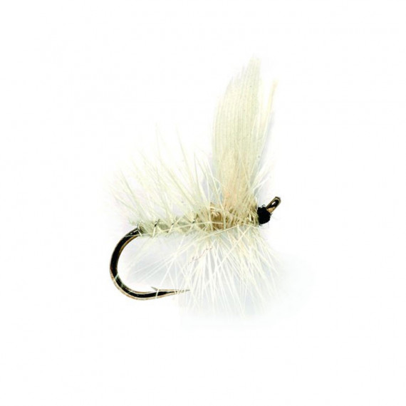 Mouche sèche - Winged Dry Flie White Moth 0533 N.16 Fulling Mill 1
