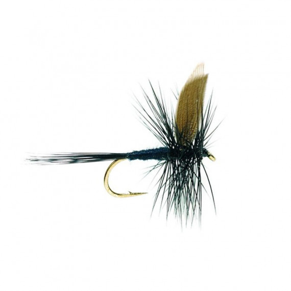 Mouche sèche - Winged Dry Flie Black Gnat 1723 N.14 Fulling Mill 1