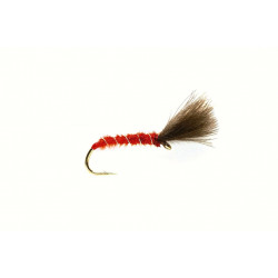 Mouche Emergente Cdc Shuttlecock Red Fulling Mill