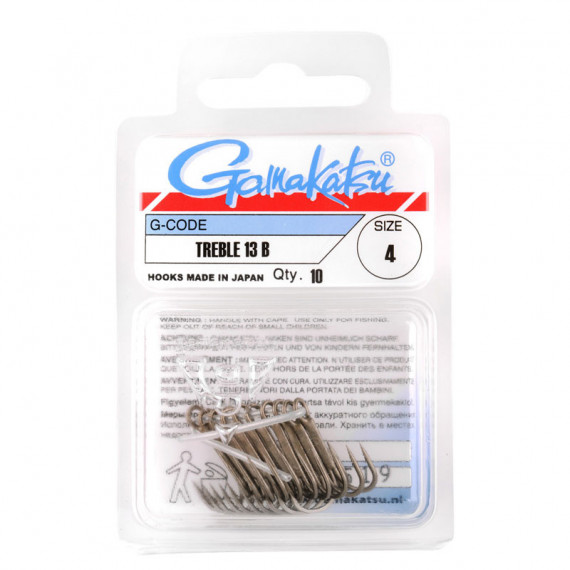 10 Triple hooks 13B Bronze Gamakatsu 1