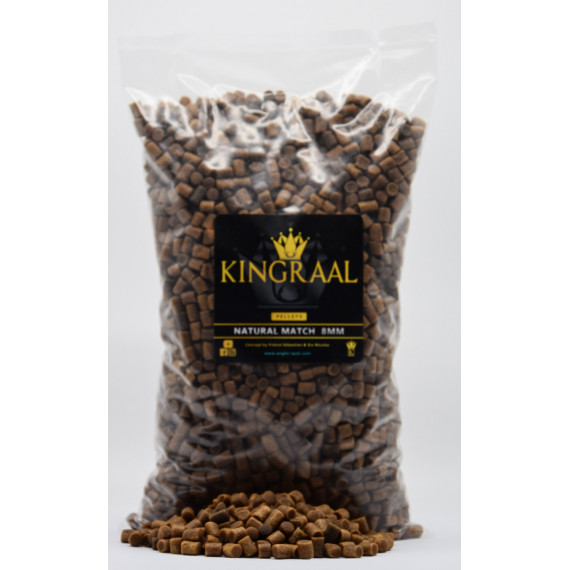 Pellet Natural Match 8 Mm 1.750Kg Kingraal 1