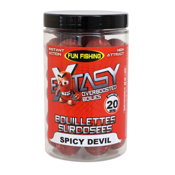 Overdosed Boilies Extasy 200gr 15/20mm Speicy Devil Fun Fishing 1