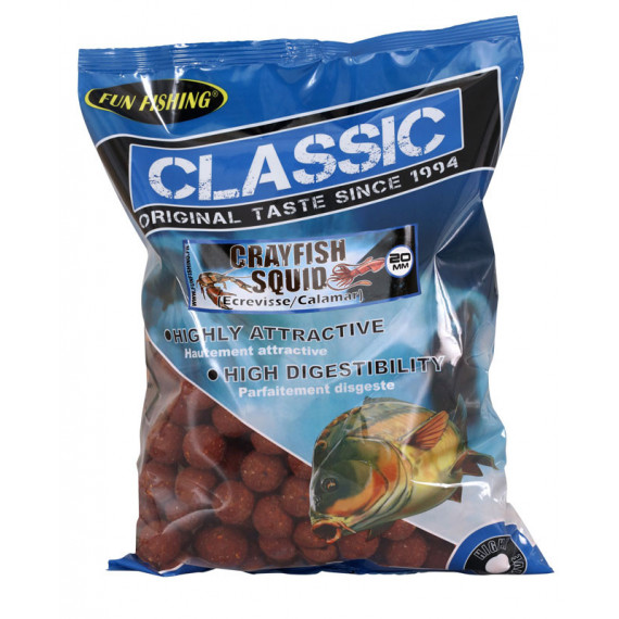 Classic Boilies 4kg 20mm Crayfish Fun Fishing 1