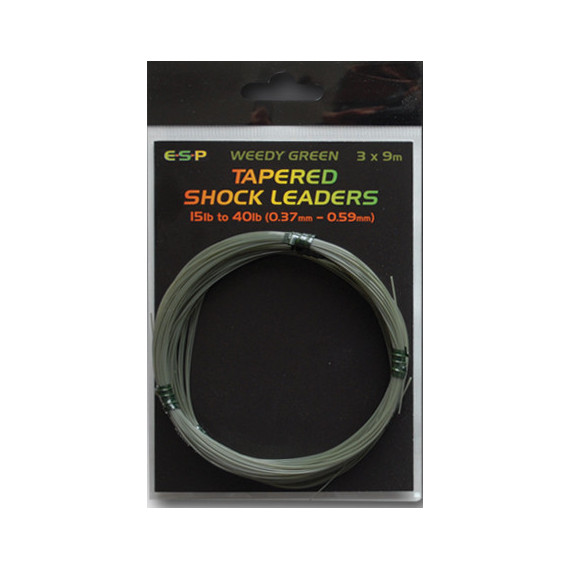 Líderes de choque cónicos 9m. 0,37/0,59mm Esp 1