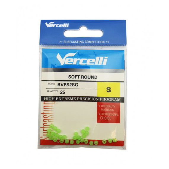 Vercelli zachte afgeronde Parels groene kleur 1