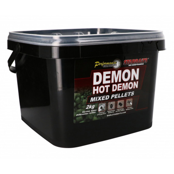 Pellets Mixed Starbaits Demon Hot Demon 2kg 2