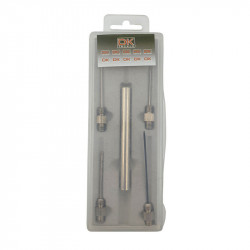 4 interchangeable needle heads and stainless steel handle Dk tackle