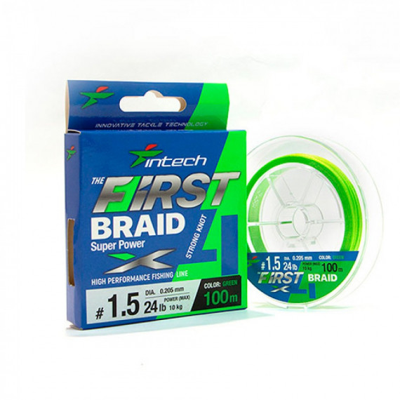 Intech First Braid X4 Verde 150M 1