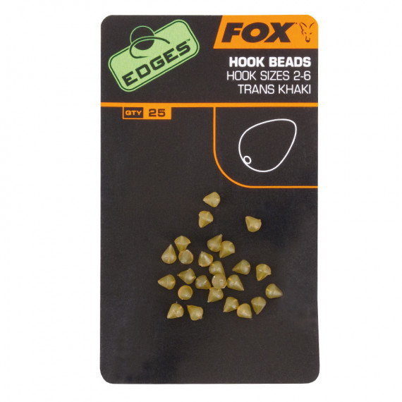 Perlas de gancho de borde Fox tamaño 7 a 10 2