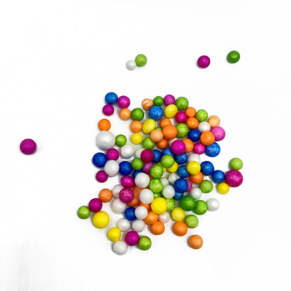 Bola de espuma de tamaño 0,75mm Color de la mezcla 50pcs 1