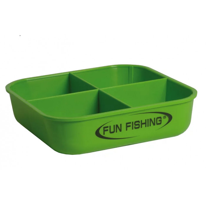 Box of baits with pierced lid 1/2 L Compartmented 1